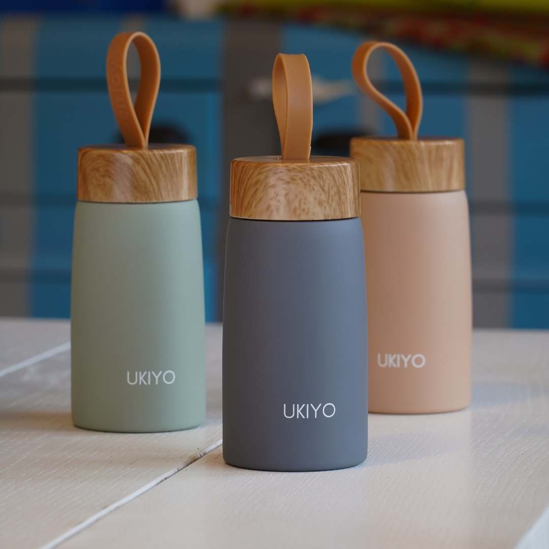 Ukiyo Pebble - Stainless Steel Coffee, Tea & Water Portable Bottle