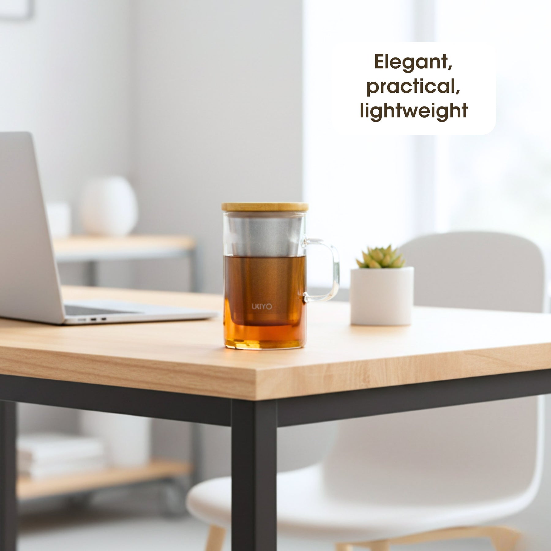 Ukiyo Wood - Glass & Stainless Steel Tea Infuser – Ukiyo Lifestyle
