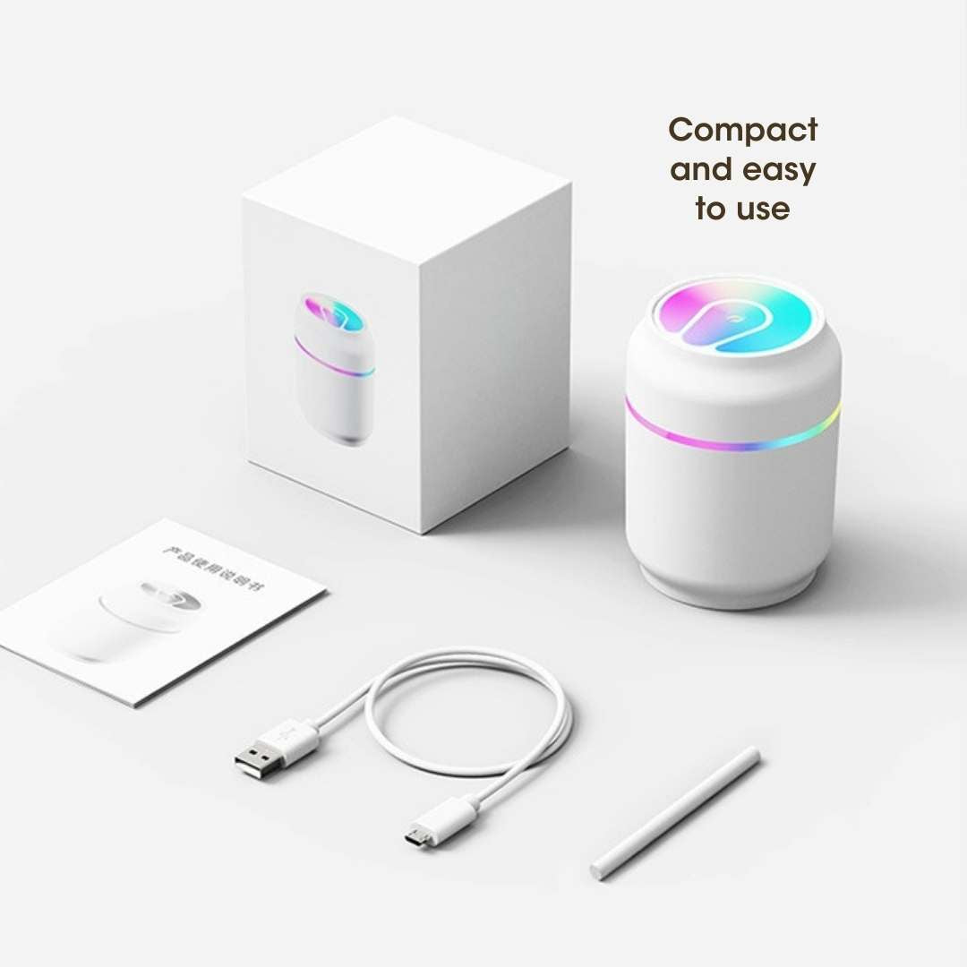 Ukiyo Jōki - Mini LED Pure Mist Humidifier & Essential Oil Diffuser