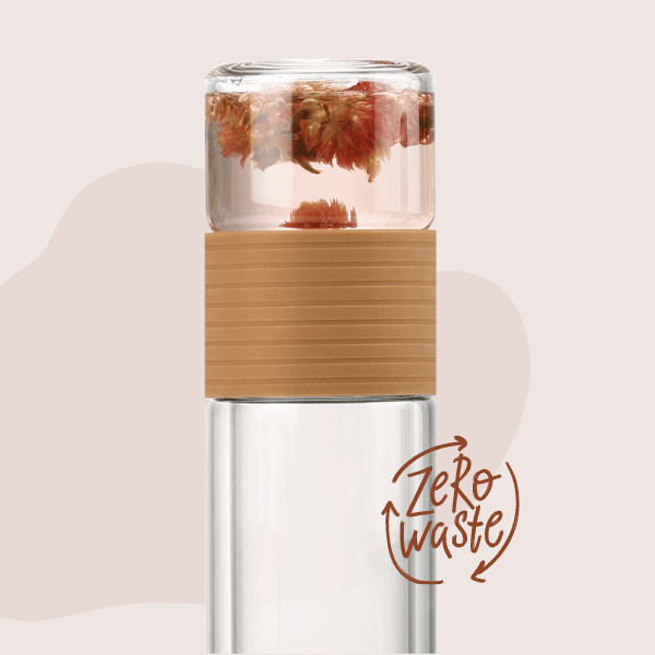 Glass Water Bottle with Tea Infuser – Umami Bentos