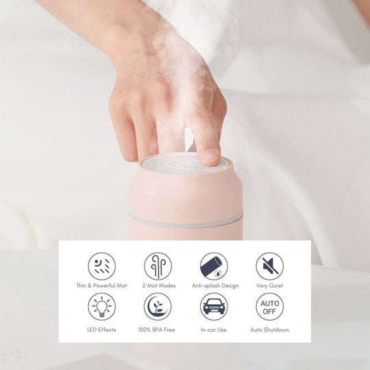 Ukiyo Jōki - Mini LED Pure Mist Humidifier & Essential Oil Diffuser