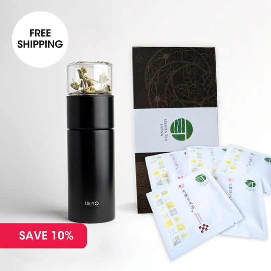 Tea Explorer Kit - Ukiyo Steel & 5-Flavor Tea Sample Box