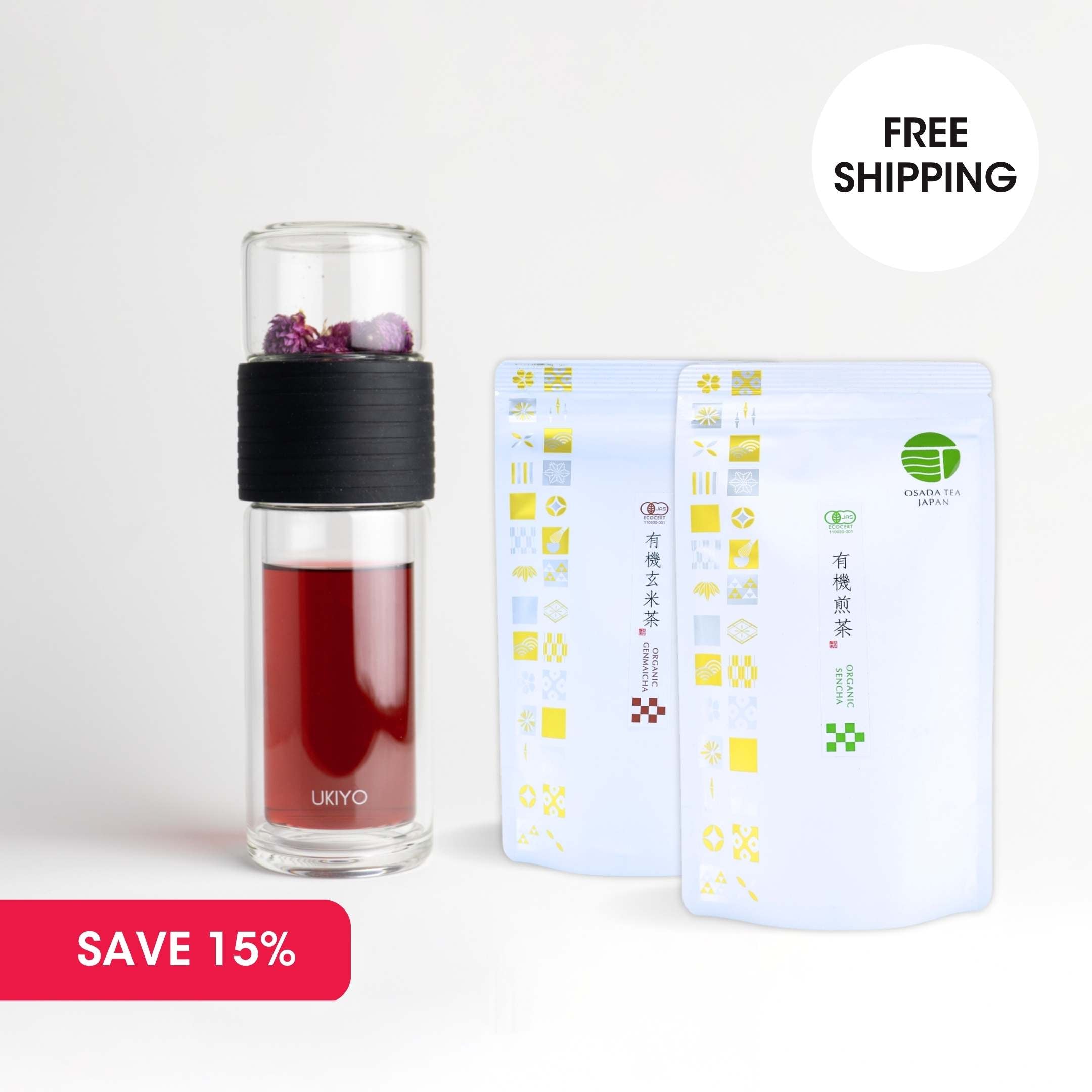 Premium Pairing Pack - Ukiyo Sense & 2 Organic Japanese Teas