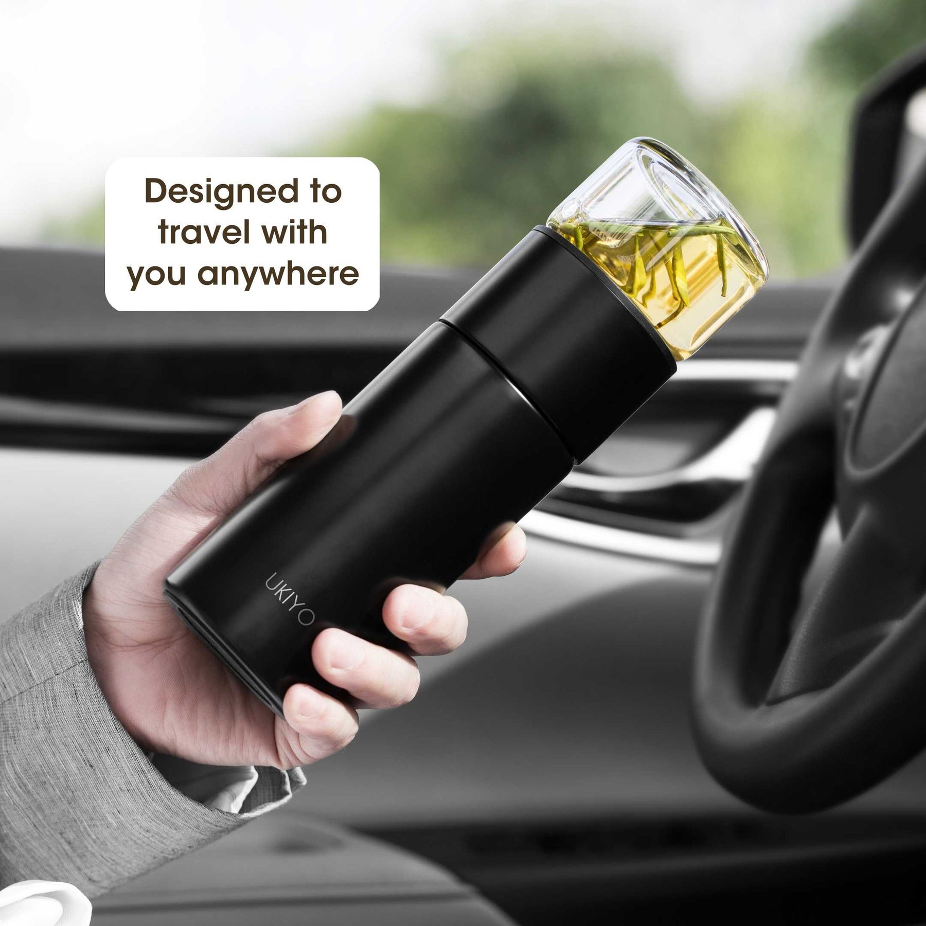 Ukiyo Steel - Stainless Steel & Glass Tea Infuser – Ukiyo Lifestyle