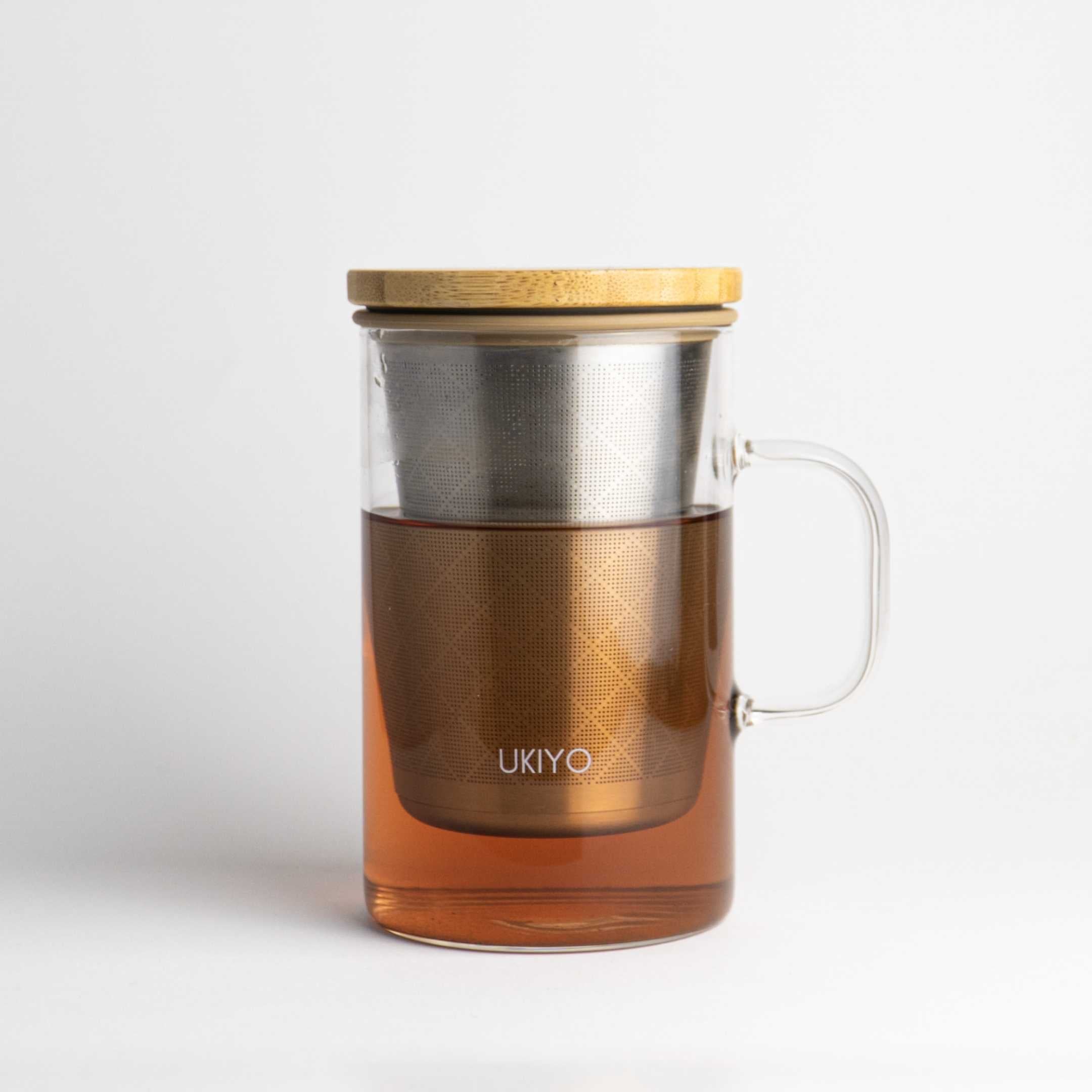Ukiyo Wood - Glass & Stainless Steel Tea Infuser – Ukiyo Lifestyle
