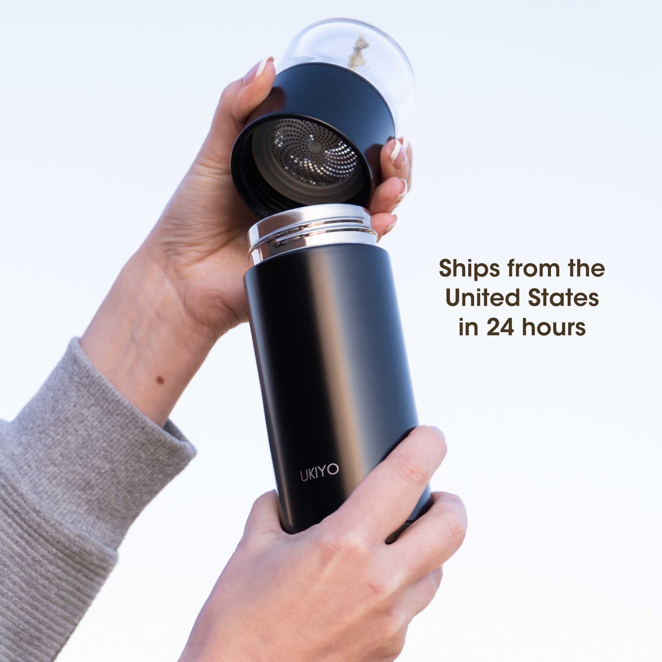 Ukiyo Steel - Stainless Steel & Glass Tea Infuser