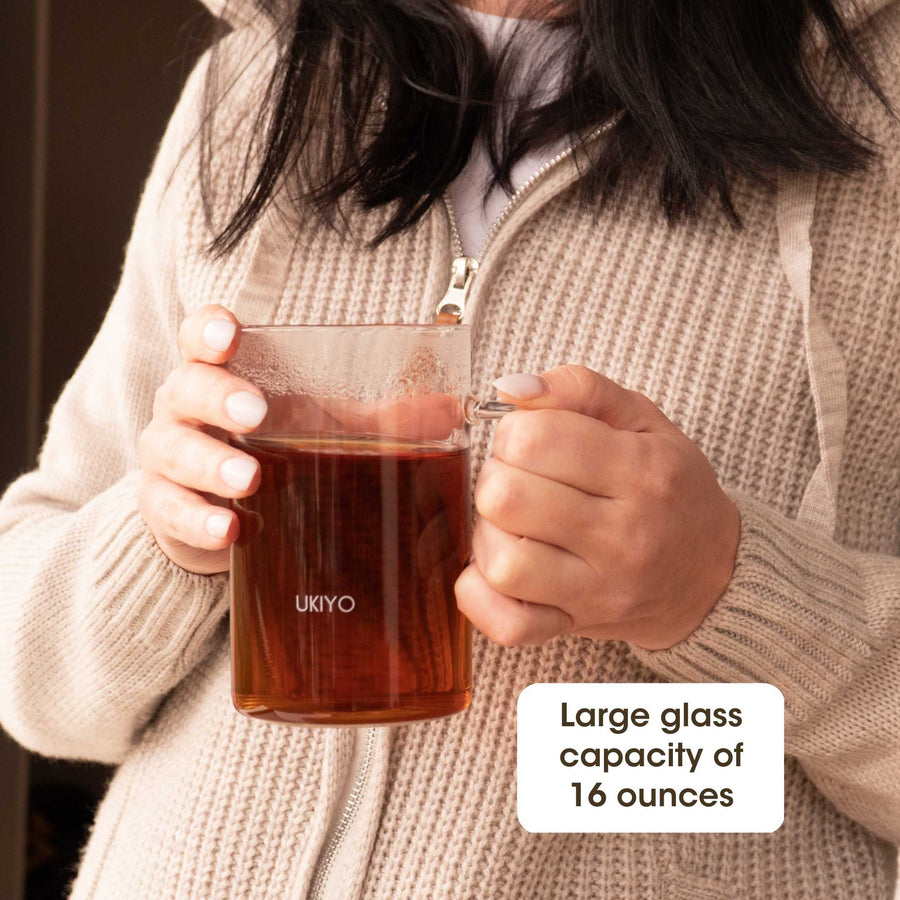 Ukiyo Wood - Glass & Stainless Steel Tea Infuser – Ukiyo Lifestyle
