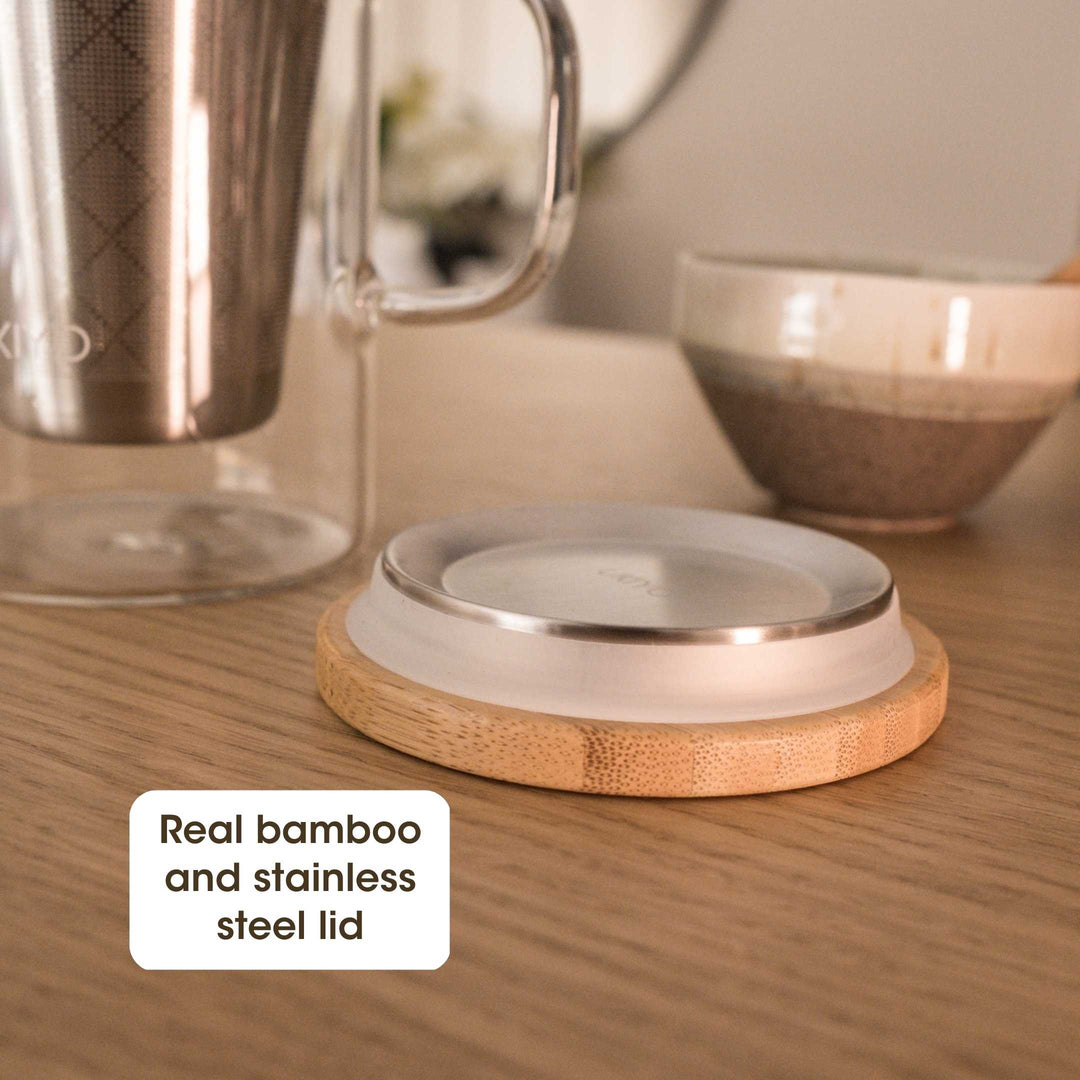 Ukiyo Wood - Glass & Stainless Steel Tea Infuser – Ukiyo Lifestyle